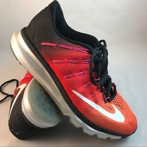 Mint Condition Nike Air Max 2016 OMBRE RED to ORANGE fade silver women's 8 39 EU